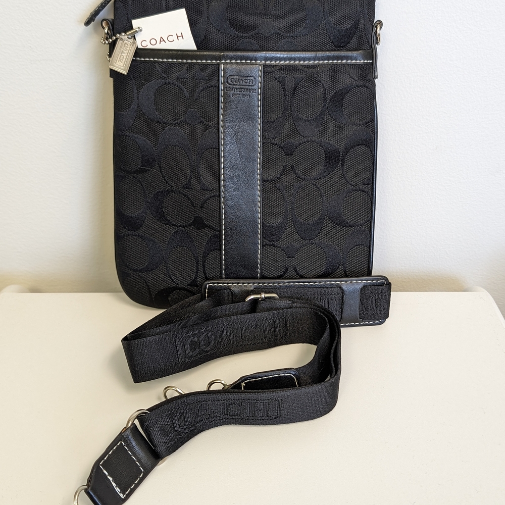 Coach Black Signature Crossbody Bag